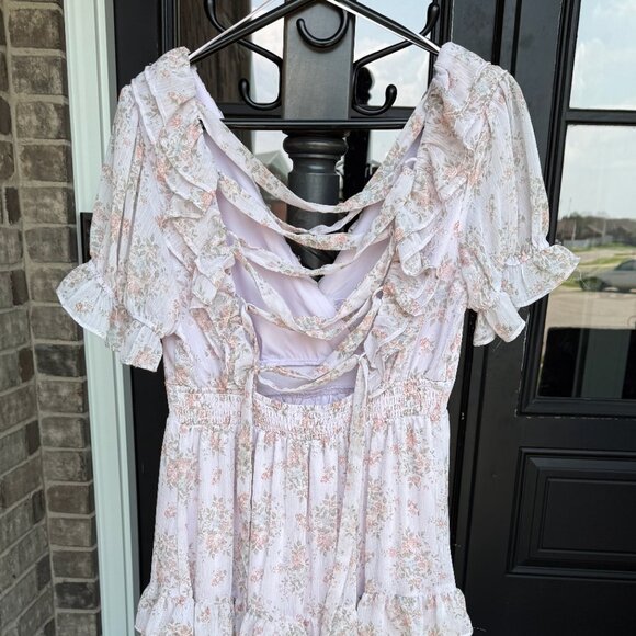 Women's Light Purple Floral Altar'd State Midi Dress - Picture 4 of 9